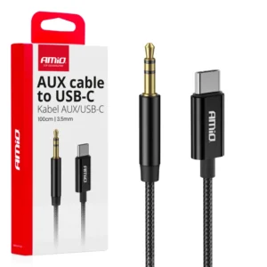 ΚΑΛΩΔΙΟ ΣΥΝΔΕΣΗΣ ΑΝΤΑΠΤΟΡΑΣ ΑΠΟ USB-C ΣΕ AUX MINI JACK 3.5mm 1m AMIO - 1 Τεμ. 04294