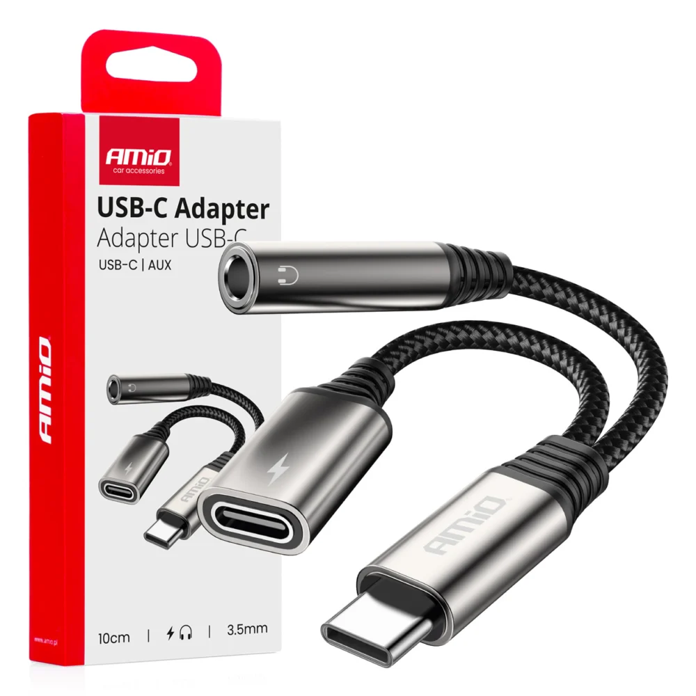 ΚΑΛΩΔΙΟ ΦΟΡΤΙΣΗΣ USB ΑΠΟ USB-C ΣΕ USB-C & ΑΝΤΑΠΤΟΡΑΣ ΑΚΟΥΣΤΙΚΩΝ MINI JACK 3.5mm ΘΗΛΥΚΟ 10cm AMIO - 1 Τεμ. ΚΑΛΩΔΙΟ ΦΟΡΤΙΣΗΣ USB ΑΠΟ USB-C ΣΕ USB-C & ΑΝΤΑΠΤΟΡΑΣ ΑΚΟΥΣΤΙΚΩΝ MINI JACK 3.5mm ΘΗΛΥΚΟ 10cm AMIO - 1 Τεμ. 04295 - Image 1