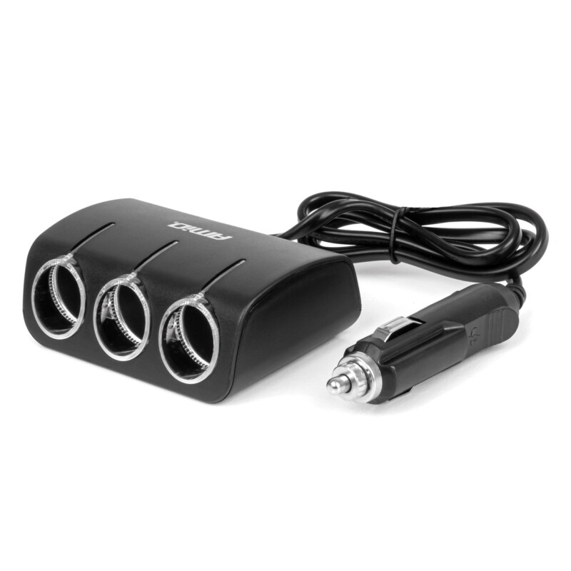 ΑΝΤΑΠΤΟΡΑΣ ΑΝΑΠΤΗΡΑ 12/24V 120W ΜΑΥΡΟΣ/3 ΘΕΣΕΙΣ/ΚΑΛΩΔΙΟ 80cm AMIO - 1 Τεμ. ΑΝΤΑΠΤΟΡΑΣ ΑΝΑΠΤΗΡΑ 12/24V 120W ΜΑΥΡΟΣ/3 ΘΕΣΕΙΣ/ΚΑΛΩΔΙΟ 80cm AMIO - 1 Τεμ. 04359 - Image 1