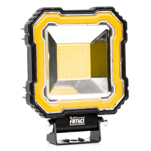 Amio - Προβολέας Εργασίας LED AWL82 FLOOD 48W 3600lm 6500K με σταθερή Κίτρινη LED μπάρα – 9–36V - 1 τεμ. (04426/AM) 04426