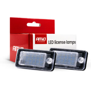 Amio - Φώτα Πινακίδας LED τύπου CLP01 για οχήματα Audi τάση λειτουργίας 12V - 2 τεμ. (04536/AM) 04536