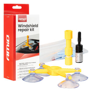 Amio – Kit Επισκευής Παρμπρίζ & Τζαμιών με Ρητίνη Heavy Duty για Ασφαλή Εγκατάσταση & Καθημερινή Χρήση – 1 Κιτ (04792/AM) 04792