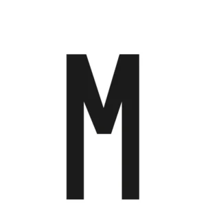 ΑΥΤΟΚΟΛΛΗΤΟ ΓΡΑΜΜΑ ΠΙΝΑΚΙΔΩΝ 60x30mm "M"