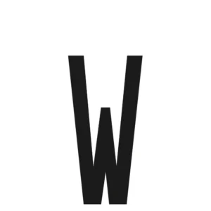 ΑΥΤΟΚΟΛΛΗΤΟ ΓΡΑΜΜΑ ΠΙΝΑΚΙΔΩΝ 60x30mm "W"