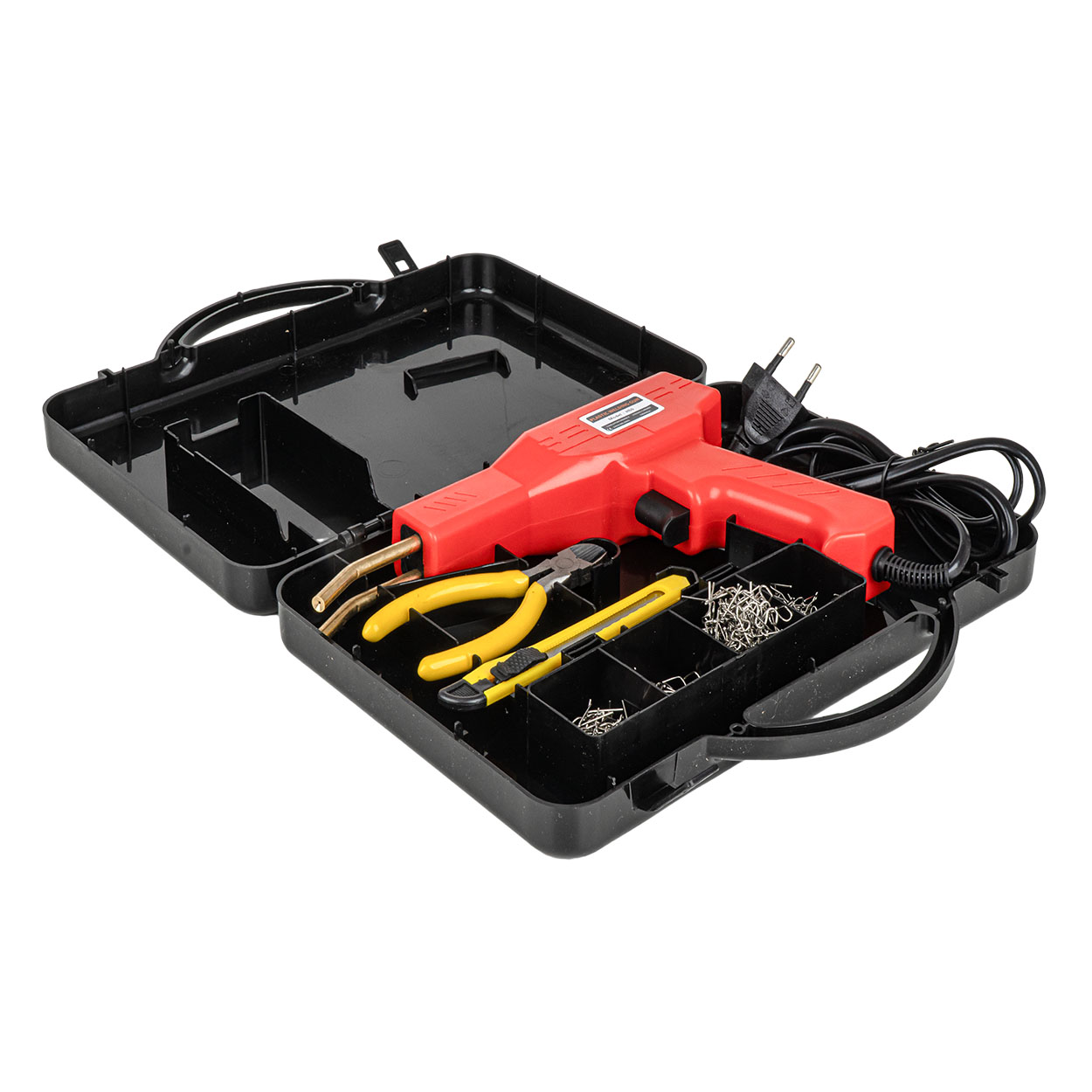 Amio – Πιστόλι Συγκόλλησης Πλαστικών με Συνδετήρες 200 Τεμ. για Σταθερή Επισκευή & Ανθεκτική Συγκόλληση – 1 Σετ (04745/AM) Amio – Πιστόλι Συγκόλλησης Πλαστικών με Συνδετήρες 200 Τεμ. για Σταθερή Επισκευή & Ανθεκτική Συγκόλληση – 1 Σετ (04745/AM) 04745 - Image 1