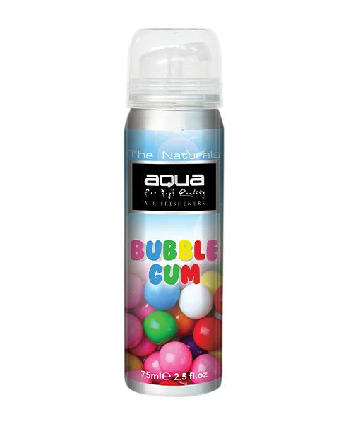 ΑΡΩΜΑΤΙΚΟ ΑΥΤΟΚΙΝΗΤΟΥ ΣΕ ΣΠΡΕΙ (SPRAY) ΜΕ ΑΡΩΜΑ ΤΣΙΧΛΟΦΟΥΣΚΑ (BUBBLE GUM) FLAVORS SERIES 75ml AQUA - 1 TEM. ΑΡΩΜΑΤΙΚΟ ΑΥΤΟΚΙΝΗΤΟΥ ΣΕ ΣΠΡΕΙ (SPRAY) ΜΕ ΑΡΩΜΑ ΤΣΙΧΛΟΦΟΥΣΚΑ (BUBBLE GUM) FLAVORS SERIES 75ml AQUA - 1 TEM. 10-251 - Image 1