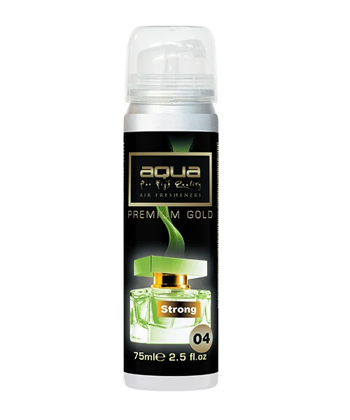 ΑΡΩΜΑΤΙΚΟ ΑΥΤΟΚΙΝΗΤΟΥ ΣΕ ΣΠΡΕΙ (SPRAY) ΜΕ ΑΡΩΜΑ STRONG PREMIUM GOLD SERIES 75ml AQUA - 1 TEM. ΑΡΩΜΑΤΙΚΟ ΑΥΤΟΚΙΝΗΤΟΥ ΣΕ ΣΠΡΕΙ (SPRAY) ΜΕ ΑΡΩΜΑ STRONG PREMIUM GOLD SERIES 75ml AQUA - 1 TEM. 10-781 - Image 1