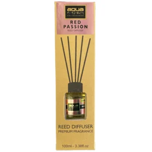 Αρωματικό Χώρου Red Passion Home Reed Diffuser με 6 Στικς Aqua 100 ml - 1 τμχ 10-822