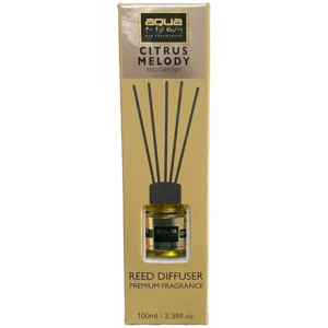 Αρωματικό Χώρου Citrus Melody Home Reed Diffuser με 6 Στικς Aqua 100 ml - 1 τμχ 10-845