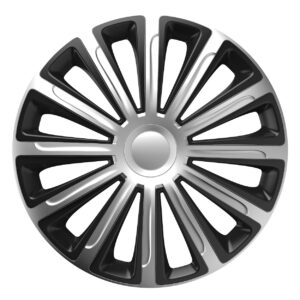 Amio - ΤΑΣΙΑ 16" HUBCAP TREND SILVER BLACK - ΣΕΤ ΣΕ ΚΟΥΤΙ - 4 ΤΕΜ. (6858/AM) 6858