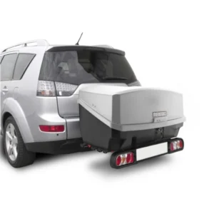 Πλήρες σετ με Βάση Ποδηλάτου Κοτσαδόρου RACE 4  για 4 ποδήλατα ή 1 E-bike και Μπαγκαζιέρα Κοτσαδόρου Nekkar Silver 300 σε ασημί με μαύρο χρώμα και ματ ανάγλυφη υφή Menabo - 2 τεμ. 11921540