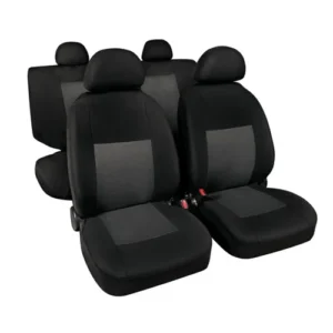 Καλύμματα Καθισμάτων Classic υψηλής ποιότητας ζακάρ Γκρι / Μαύρο 54995