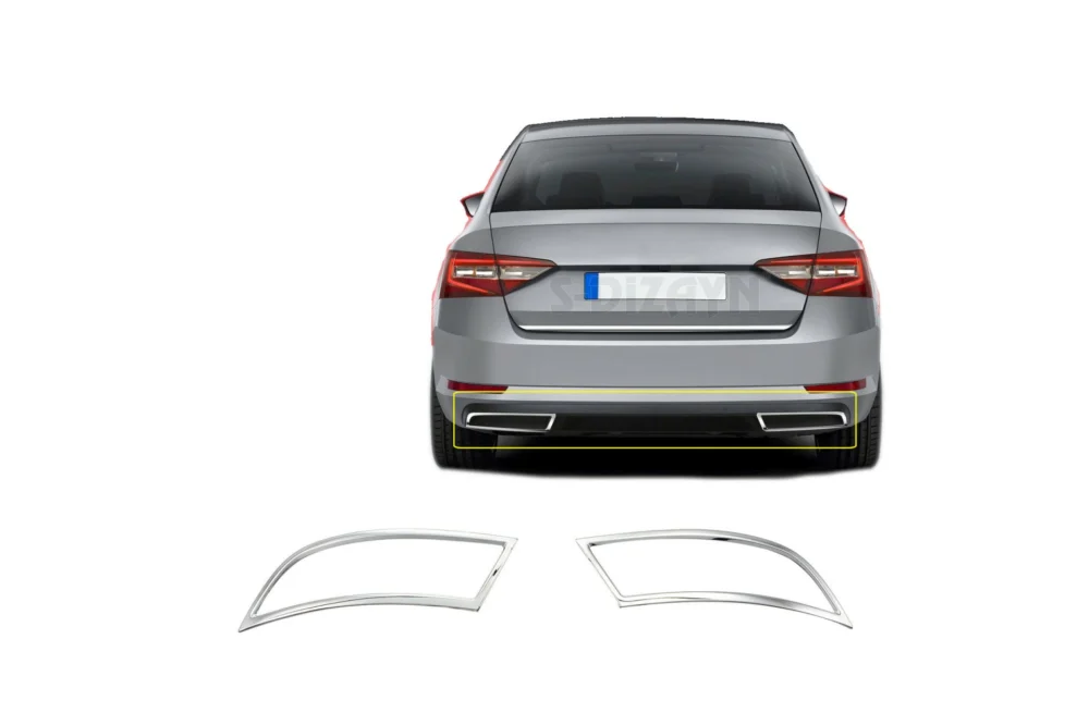 ΔΙΑΚΟΣΜΗΤΙΚΑ ΧΡΩΜΙΑ ΕΞΑΤΜΙΣΗΣ ΜΑΡΚΕ 2ΤΕΜ. ΓΙΑ SKODA SUPERB 4D 2015+ ΔΙΑΚΟΣΜΗΤΙΚΑ ΧΡΩΜΙΑ ΕΞΑΤΜΙΣΗΣ ΜΑΡΚΕ 2ΤΕΜ. ΓΙΑ SKODA SUPERB 4D 2015+ 7218910 - Image 1