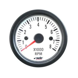 ΣΤΡΟΦΟΜΕΤΡΟ ΛΕΥΚΟ 52mm 2 INCH WHITE LINE TM/W