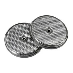 ΑΝΤΑΝΑΚΛΑΣΤΙΚΑ ΛΕΥΚΑ EURO-NORM ΣΤΡΟΓΓΥΛΑ ΜΕ ΒΙΔΑ 65mm 2ΤΕΜ 20524