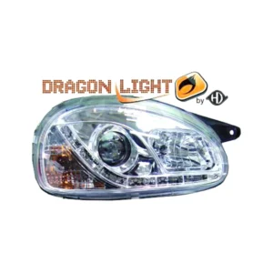 ΦΑΝΑΡΙΑ ΓΙΑ OPEL CORSA B 3/5D 2.93-10.00 DRAGONLIGHT+LED CHROME 1812485