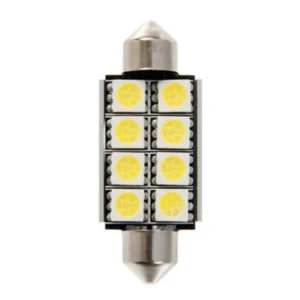 ΛΑΜΠΑΚΙΑ ΜΕ 8 WARNING LED 39MM ΛΕΥΚΑ IL12/W-39