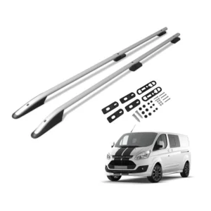 ΠΑΡΑΛΛΗΛΕΣ ΜΠΑΡΕΣ ΟΡΟΦΗΣ ΑΛΟΥΜΙΝΙΟΥ ΑΣΗΜΙ L1 ΓΙΑ FORD TOURNEO CUSTOM 2013-2023 ΜΕΓΙΣΤΟ ΒΑΡΟΣ ΦΟΡΤΙΟΥ 75KG OMTEC - 2 TEM. 2624931