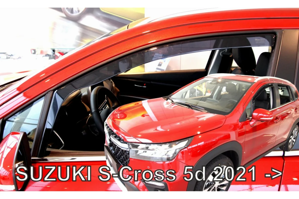ΑΝΕΜΟΘΡΑΥΣΤΕΣ ΓΙΑ SUZUKI S-CROSS 5D 2021+ ΣΕΤ ΑΥΤΟΚΙΝΗΤΟΥ ΑΠΟ ΕΥΚΑΜΠΤΟ ΦΙΜΕ ΠΛΑΣΤΙΚΟ HEKO - 4 ΤΕΜ. ΑΝΕΜΟΘΡΑΥΣΤΕΣ ΓΙΑ SUZUKI S-CROSS 5D 2021+ ΖΕΥΓΑΡΙ ΑΠΟ ΕΥΚΑΜΠΤΟ ΦΙΜΕ ΠΛΑΣΤΙΚΟ HEKO - 2 ΤΕΜ. 28658 - Image 1