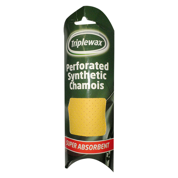 ΔΕΡΜΑ ΣΥΝΘΕΤΙΚΟ ΣΑΜΟΥΑ (CHAMOIS) ΔΙΑΤΡΗΤΟ 43x43cm CARPLAN TRIPLEWAX PERFORATED SYNTHETIC CHAMOIS ΔΕΡΜΑ ΣΥΝΘΕΤΙΚΟ ΣΑΜΟΥΑ (CHAMOIS) ΔΙΑΤΡΗΤΟ 43x43cm CARPLAN TRIPLEWAX PERFORATED SYNTHETIC CHAMOIS CTA155 - Image 1