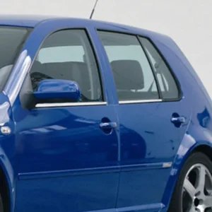 TRIM ΜΑΡΚΕ ΠΑΡΑΘΥΡΩΝ ΑΥΤΟΚΟΛΛΗΤΑ ΧΡΩΜΙΟΥ 4ΤΕΜ. ΓΙΑ VW GOLF 4 5D 98-04 7609060