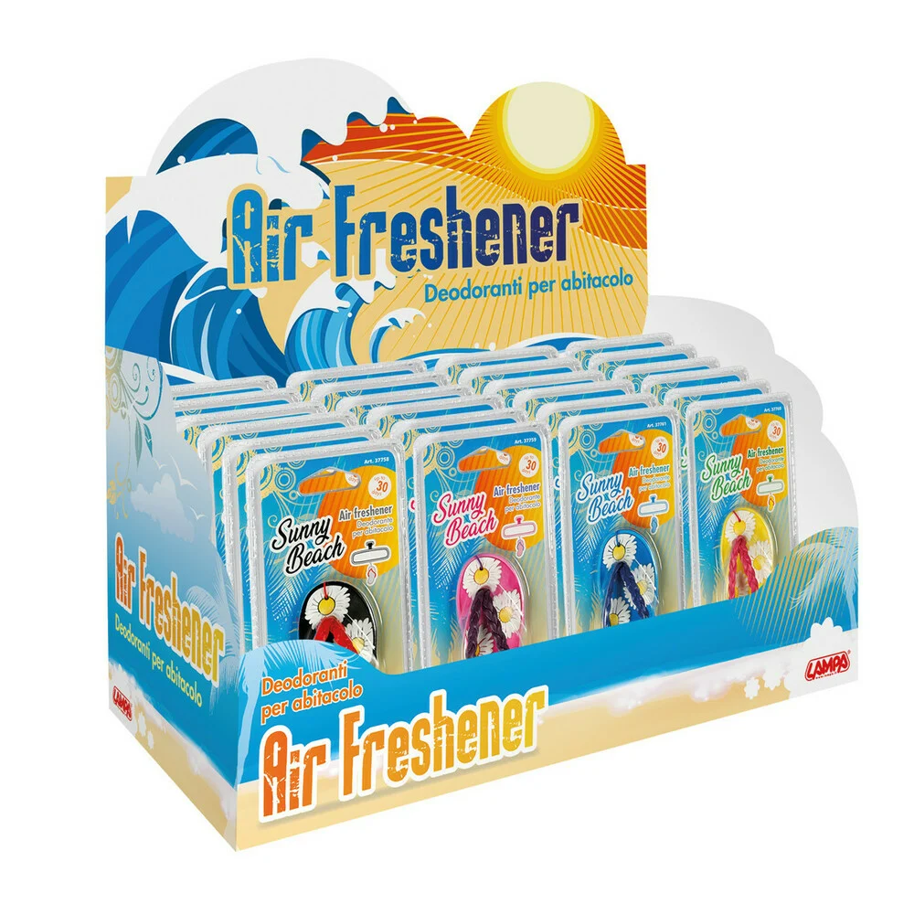 ΑΡΩΜΑΤΙΚΟ ΑΕΡΑΓΩΓΟΥ SUNNY BEACH 20 ΑΡΩΜΑΤΙΚΟ ΑΕΡΑΓΩΓΟΥ SUNNY BEACH 20,5gr ΣΤΑΝΤ LAMPA - 24 ΤΕΜ 37758D - Image 1