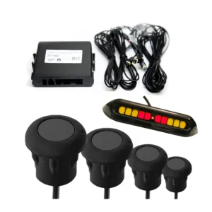 ΣΥΣΤΗΜΑ ΠΑΡΚΑΡΙΣΜΑΤΟΣ 12V ΜΕ 4 ΑΙΣΘΗΤΗΡΕΣ ΓΙΑ ΜΕΤΑΛΛΙΚΟΥΣ ΠΡΟΦΥΛΑΚΤΗΡΕΣ ΠΙΣΩ ΣΕ ΜΑΥΡΟ ΧΡΩΜΑ ΜΕ ΟΘΟΝΗ & BUZZER DGA - 1 σετ. 3E1945