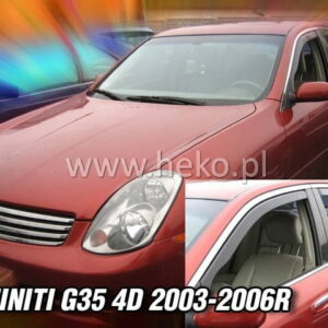 Heko – Ανεμοθραύστες Παραθύρων για Infiniti G35 4πορτο 2003 > 2006 (Εμπρός) – 2 Τεμ. (ANEM.21507) 21507