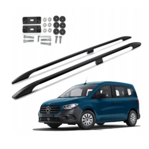 ΠΑΡΑΛΛΗΛΕΣ ΜΠΑΡΕΣ ΟΡΟΦΗΣ ΑΛΟΥΜΙΝΙΟΥ ΣΕ ΜΑΥΡΟ ΧΡΩΜΑ ELEGANCE L2 ΓΙΑ MERCEDES CITAN 2021+ ΜΕΓΙΣΤΟ ΒΑΡΟΣ ΦΟΡΤΙΟΥ 75KG OMTEC - 2 TEM. 6161930LB