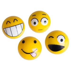 ΚΑΠΑΚΙΑ ΒΑΛΒΙΔΩΝ EMOTICONS ΚΙΤΡΙΝΑ 4ΤΕΜ. CAPS/E