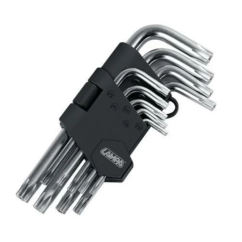 TORX ΚΛΕΙΔΙΑ 9 ΤΕΜΑΧΙΩΝ (T10/15/20/25/27/30/40/45/50) ΧΡΩΜΙΟ-ΒΑΝΑΔΙΟ (CRV) TORX ΚΛΕΙΔΙΑ 9 ΤΕΜΑΧΙΩΝ (T10/15/20/25/27/30/40/45/50) ΧΡΩΜΙΟ-ΒΑΝΑΔΙΟ (CRV) 66004 - Image 1