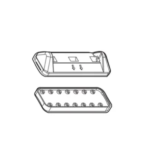 ΑΝΤΑΛΛΑΚΤΙΚΟ KIT XL ΜΕ ΛΑΣΤΙΧΟ ΠΟΔΙΩΝ ΓΙΑ ΜΠΑΡΕΣ DELTA ΚΑΙ OMEGA MENABO - 2 Τεμ. 7000291000