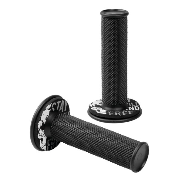 ΧΕΡΟΥΛΙΑ MOTO DONUT OFF-ROAD ΜΑΥΡΑ/ΓΚΡΙ 22MM+25MM 12CM 2ΤΕΜ 90570