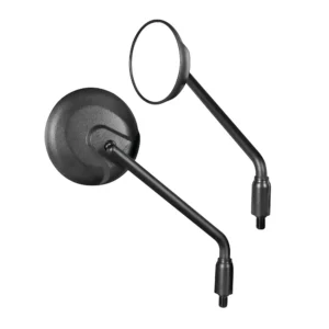 ΚΑΘΡΕΠΤΕΣ MOTO NEO CLASSIC ΣΤΡΟΓΓΥΛΟΙ M10x1,25 DX ΜΑΥΡΟΙ LAMPA - 2 τεμ. 91631