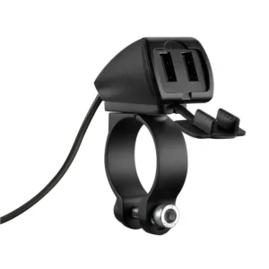 Αδιάβροχος Φορτιστής Κινητού Trek 12/24V 30W 5400mA της σειράς Optiline με 2 θύρες USB Type A, Καλώδιο 150 cm, Ακροδέκτες, Ασφάλεια Smart Chip, Αδιαβροχοποίηση IP66, συμβατό με Βάσεις Στήριξης, Θήκες ή Αντάπτορες Κινητού Optiline 91812