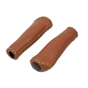 ΧΕΙΡΟΛΑΒΕΣ ΠΟΔΗΛΑΤΟΥ ΔΕΡΜΑΤΙΝΑ VINTAGE 135+135mm 22mm ΚΑΦΕ 2ΤΕΜ. 92809