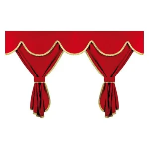 ΣΕΤ ΚΟΥΡΤΙΝΕΣ ΝΤΑΛΙΚΑΣ PRIVILEGE STANDARD ΚΟΚΚΙΝΟ 8ΤΕΜ. 96011