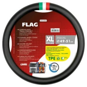 ΚΑΛΥΜΜΑ ΤΙΜΟΝΙΟΥ ΦΟΡΤΗΓΟΥ ΣΗΜΑΙΑ ΙΤΑΛΙΑΣ ΔΕΡΜΑΤΙΝΗ ΜΑΥΡΟ (XL) 49-51 cm ΟΙΚΟΛΟΓΙΚΟ & ΑΟΣΜΟ LAMPA - 1 TEM. 97823