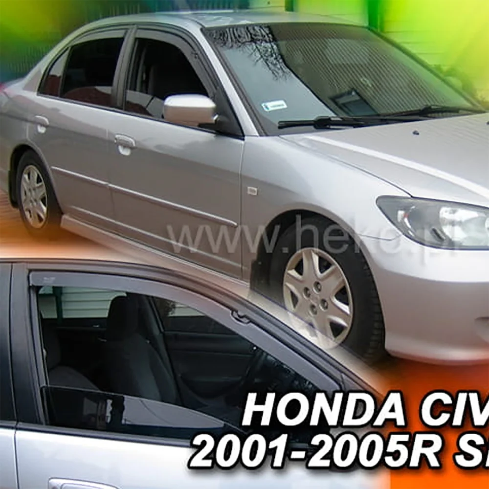 ΑΝΕΜΟΘΡΑΥΣΤΕΣ ΓΙΑ HONDA CIVIC VII 4D SEDAN 2001-2005 ΖΕΥΓΑΡΙ ΑΠΟ ΕΥΚΑΜΠΤΟ ΦΙΜΕ ΠΛΑΣΤΙΚΟ HEKO - 2 ΤΕΜ. ΑΝΕΜΟΘΡΑΥΣΤΕΣ ΓΙΑ HONDA CIVIC VII 4D SEDAN 2001-2005 ΖΕΥΓΑΡΙ ΑΠΟ ΕΥΚΑΜΠΤΟ ΦΙΜΕ ΠΛΑΣΤΙΚΟ HEKO - 2 ΤΕΜ. 17111 - Image 1