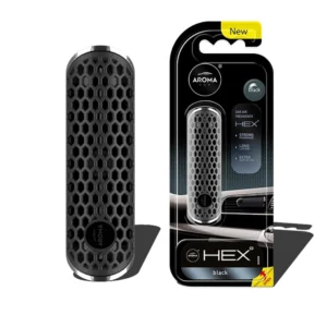 ΑΡΩΜΑΤΙΚΟ (ΚΡΕΜΑΣΤΟ ή ΑΕΡΑΓΩΓΟΥ) AROMA FANCY SHAPES HEX – BLACK AMiO – 1 ΤΕΜ. A83575