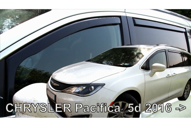 ΑΝΕΜΟΘΡΑΥΣΤΕΣ ΓΙΑ CHRYSLER PACIFICA SW 2016+ ΣΕΤ ΑΥΤΟΚΙΝΗΤΟΥ ΑΠΟ ΕΥΚΑΜΠΤΟ ΦΙΜΕ ΠΛΑΣΤΙΚΟ HEKO - 4 ΤΕΜ. 10415