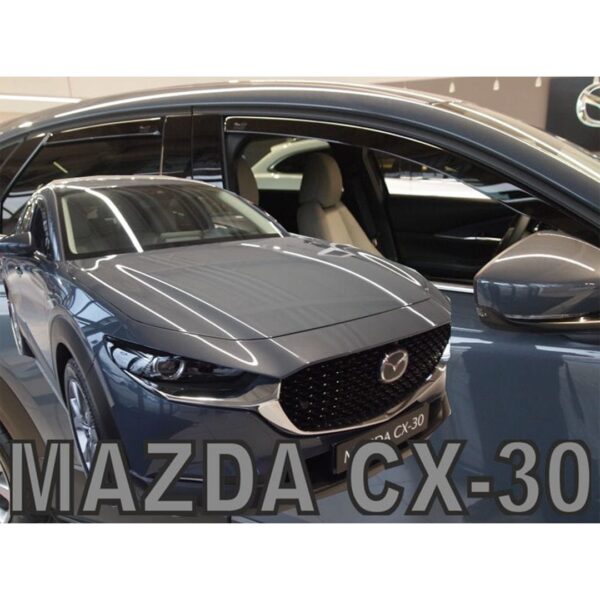 ΑΝΕΜΟΘΡΑΥΣΤΕΣ ΓΙΑ MAZDA CX-30 5D 2019+ ΣΕΤ ΑΥΤΟΚΙΝΗΤΟΥ ΑΠΟ ΕΥΚΑΜΠΤΟ ΦΙΜΕ ΠΛΑΣΤΙΚΟ HEKO - 4 ΤΕΜ. 23172