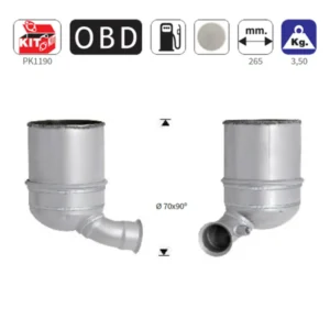 ΦΙΛΤΡΟ DPF ΚΟΡΔΙΕΡΙΤΗ CITROEN C3, DS3 / PEUGEOT 206+, 207, 208, 2008 1.4TD HDI 1398cc 8HP-8HR-8HZ 2009-2016 FD1057