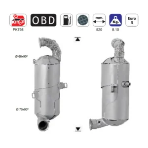 ΦΙΛΤΡΟ DPF ΣΙΛΙΚΟΝΟΥΧΟ ΚΑΡΒΙΔΙΟ SIC CITROEN C3/C4/BERLINGO - PEUGEOT PARTNER/207/208/301/308 1.6TD FD5121Q