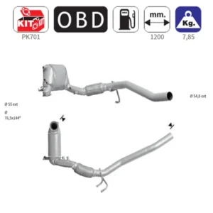 ΦΙΛΤΡΟ DPF ΣΙΛΙΚΟΝΟΥΧΟ ΚΑΡΒΙΔΙΟ SIC AUDI / SEAT / VOLKSWAGEN FD7005Q