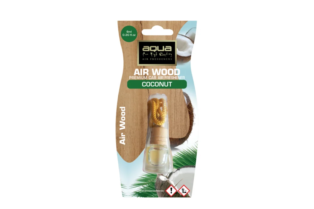 ΑΡΩΜΑΤΙΚΟ ΑΥΤΟΚΙΝΗΤΟΥ ΚΡΕΜΑΣΤΟ ΜΠΟΥΚΑΛΑΚΙ ΜΕ ΑΡΩΜΑ ΚΑΡΥΔΑ (COCONUT) AIR WOOD AQUA - 1 TEM. ΑΡΩΜΑΤΙΚΟ ΑΥΤΟΚΙΝΗΤΟΥ ΚΡΕΜΑΣΤΟ ΜΠΟΥΚΑΛΑΚΙ ΜΕ ΑΡΩΜΑ ΚΑΡΥΔΑ (COCONUT) AIR WOOD AQUA - 1 TEM. 10-455/AQ - Image 1
