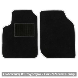 ΜΑΡΚΕ ΠΑΤΑΚΙΑ ΜΟΚΕΤΑ ΓΙΑ MERCEDES SMART 450 1998-2006 ΜΑΥΡΟ ΜΕ ΛΕΥΚΟ ΡΕΛΙ RACE AXION - 2 ΤΕΜ.