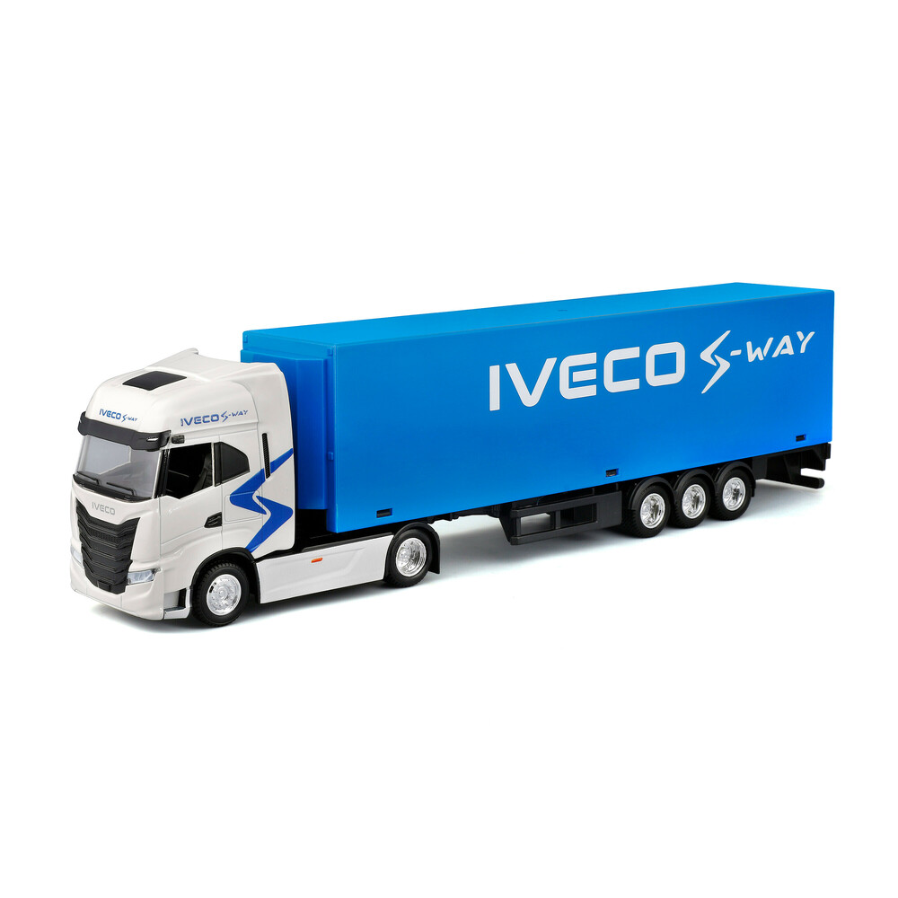 Lampa - Μινιατούρα νταλίκα Iveco S-Way με κοντέινερ 1:43 σε λευκό/μπλε χρώμα Burago - 1 τεμ. (BU31469) Lampa - Μινιατούρα νταλίκα Iveco S-Way με κοντέινερ 1:43 σε λευκό/μπλε χρώμα Burago - 1 τεμ. (BU31469) BU31469 - Image 1