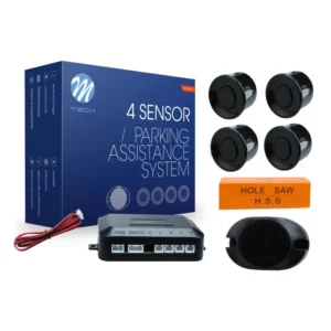 ΣΥΣΤΗΜΑ ΠΑΡΚΑΡΙΣΜΑΤΟΣ 9-15V ΜΕ 4 ΑΙΣΘΗΤΗΡΕΣ (ΜΑΥΡΟ) 21,5mm ΚΑΙ BUZZER (MONO HXOΣ) M-TECH CP7B