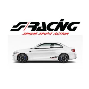 ΑΥΤΟΚΟΛΛΗΤΟ ΔΙΑΚΟΣΜΗΤΙΚΟ ΠΛΑΙΝΟ SIMONI RACING PRE-SPACED ΜΑΥΡΟ/ΚΟΚΚΙΝΟ 30x7cm CR/12